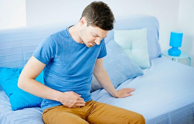 dolor en un hombre con prostatitis